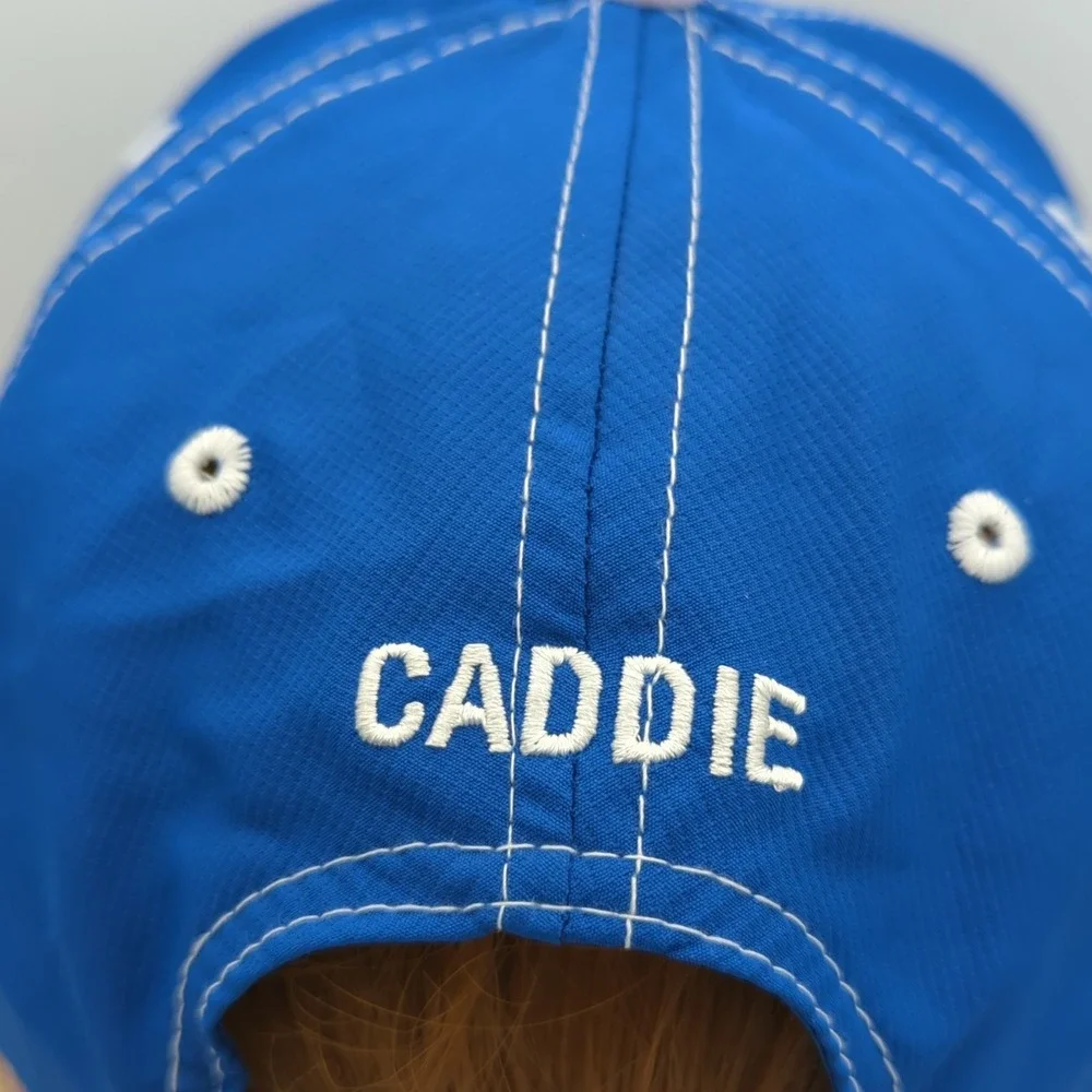 US Kids Golf Tournament Players Association Caddie Strapback Hat Blue 58cm Adult